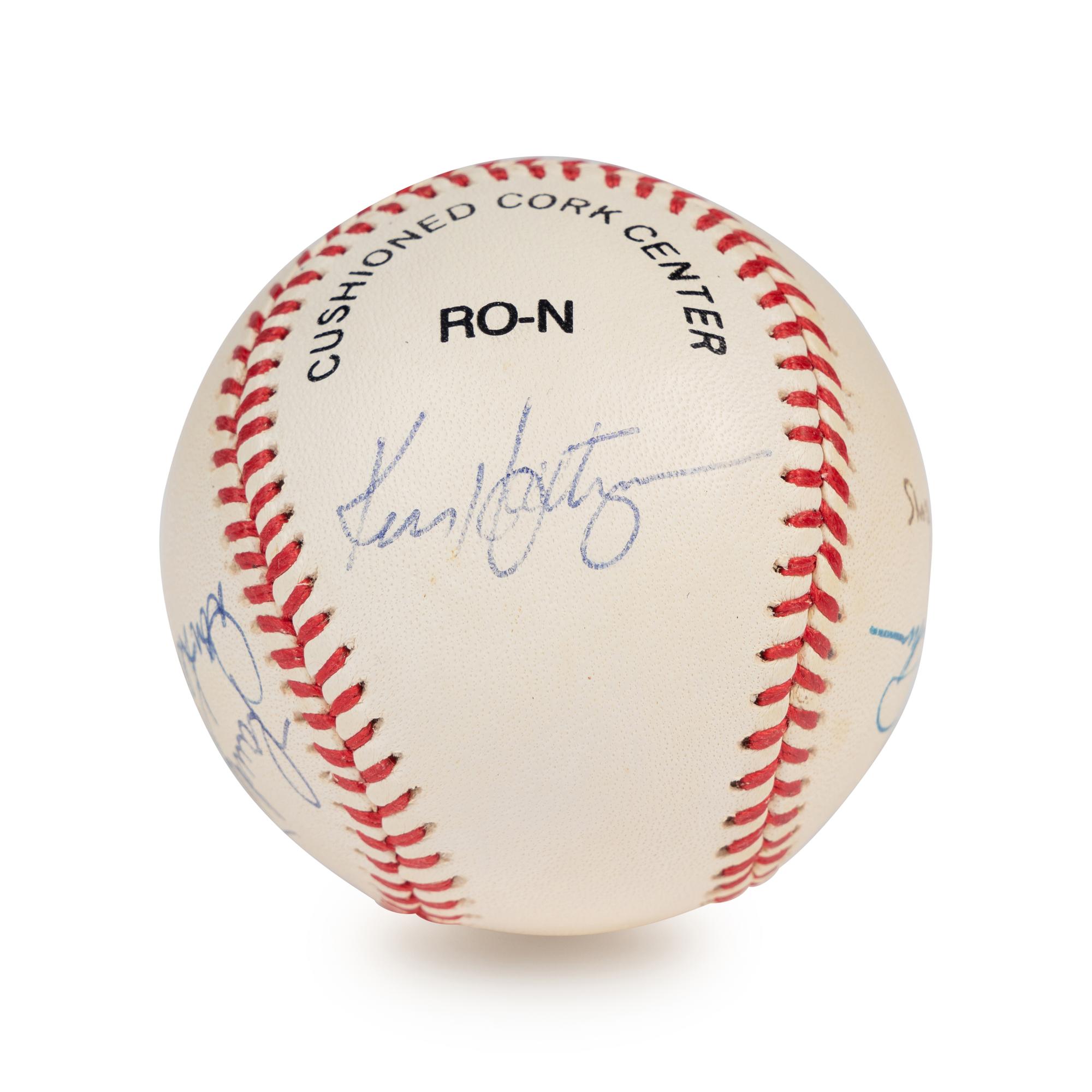 A Chicago Cubs Greats Signed Autograph Baseball (Beckett Authentication Services Letter),