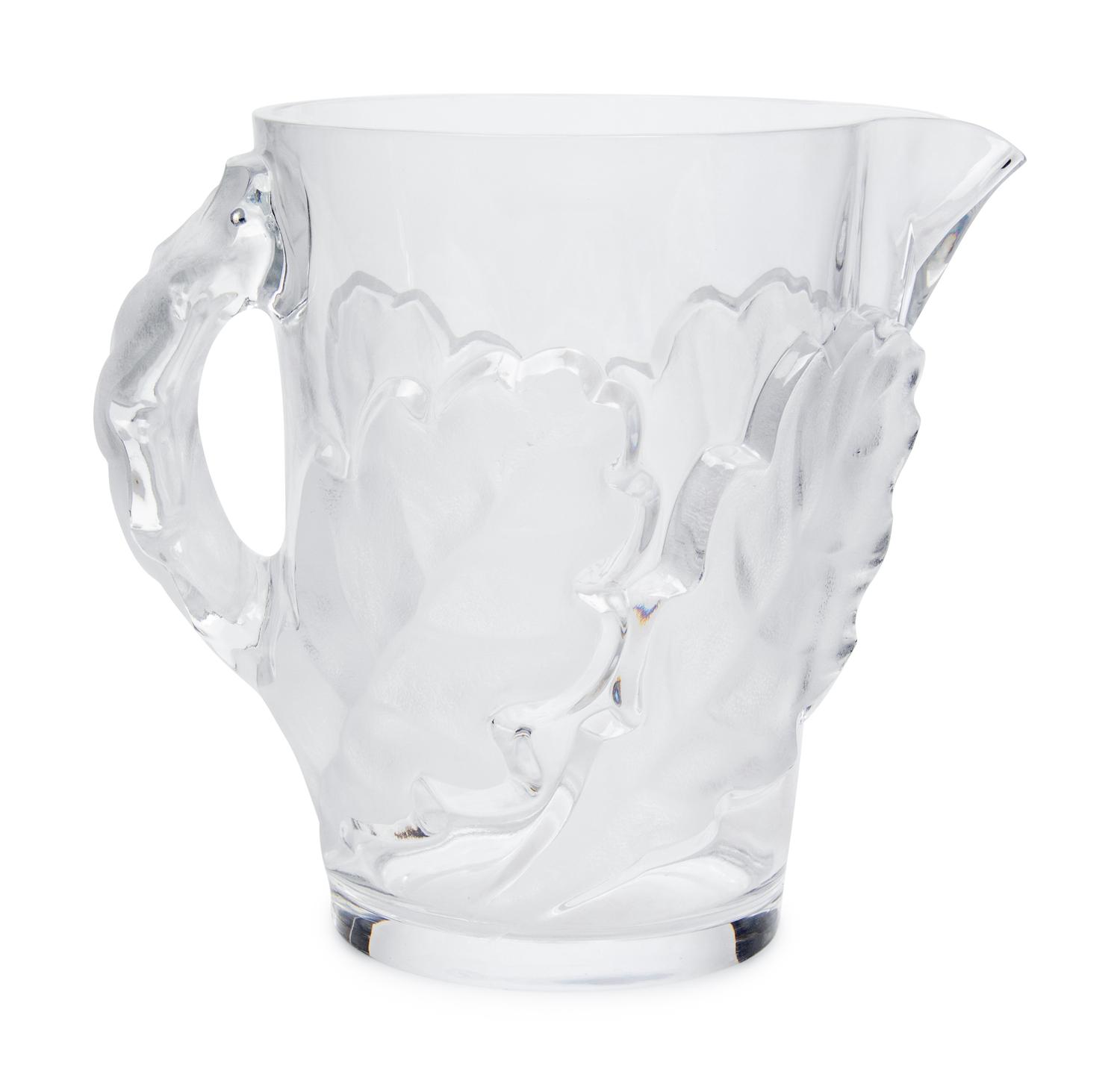 A Lalique Chêne Pitcher