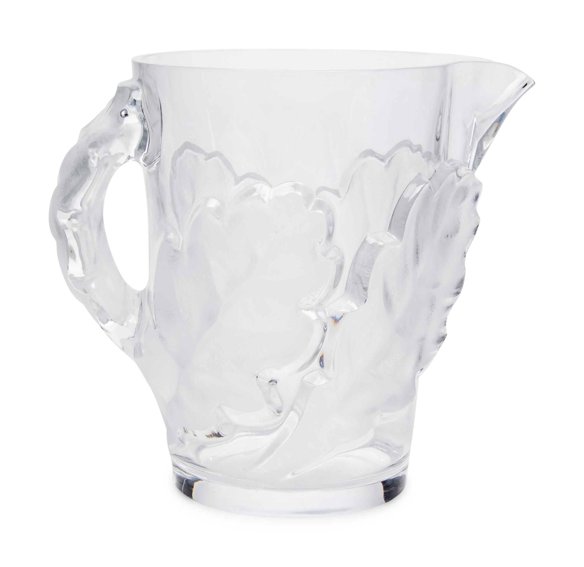 A Lalique Chêne Pitcher