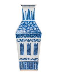 A Blue and White Porcelain Vase