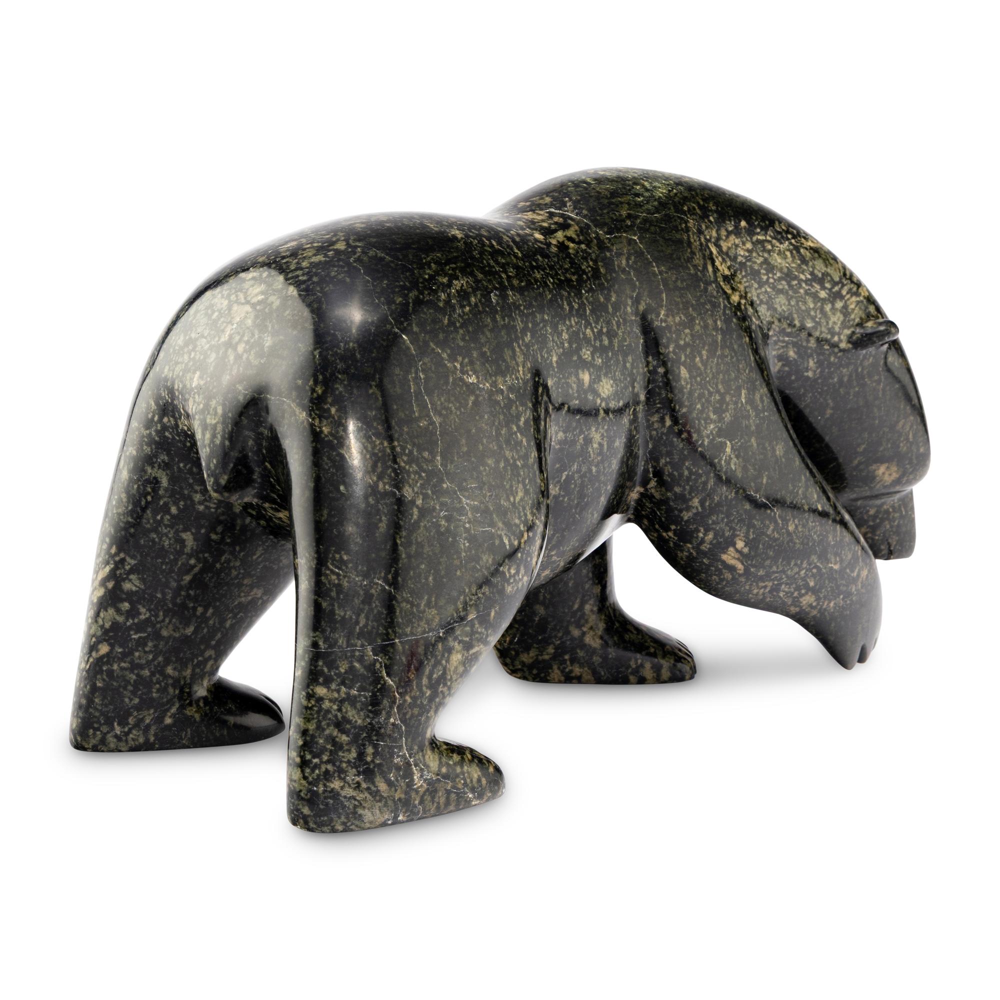 Inuit Carved Soapstone Polar Bear
