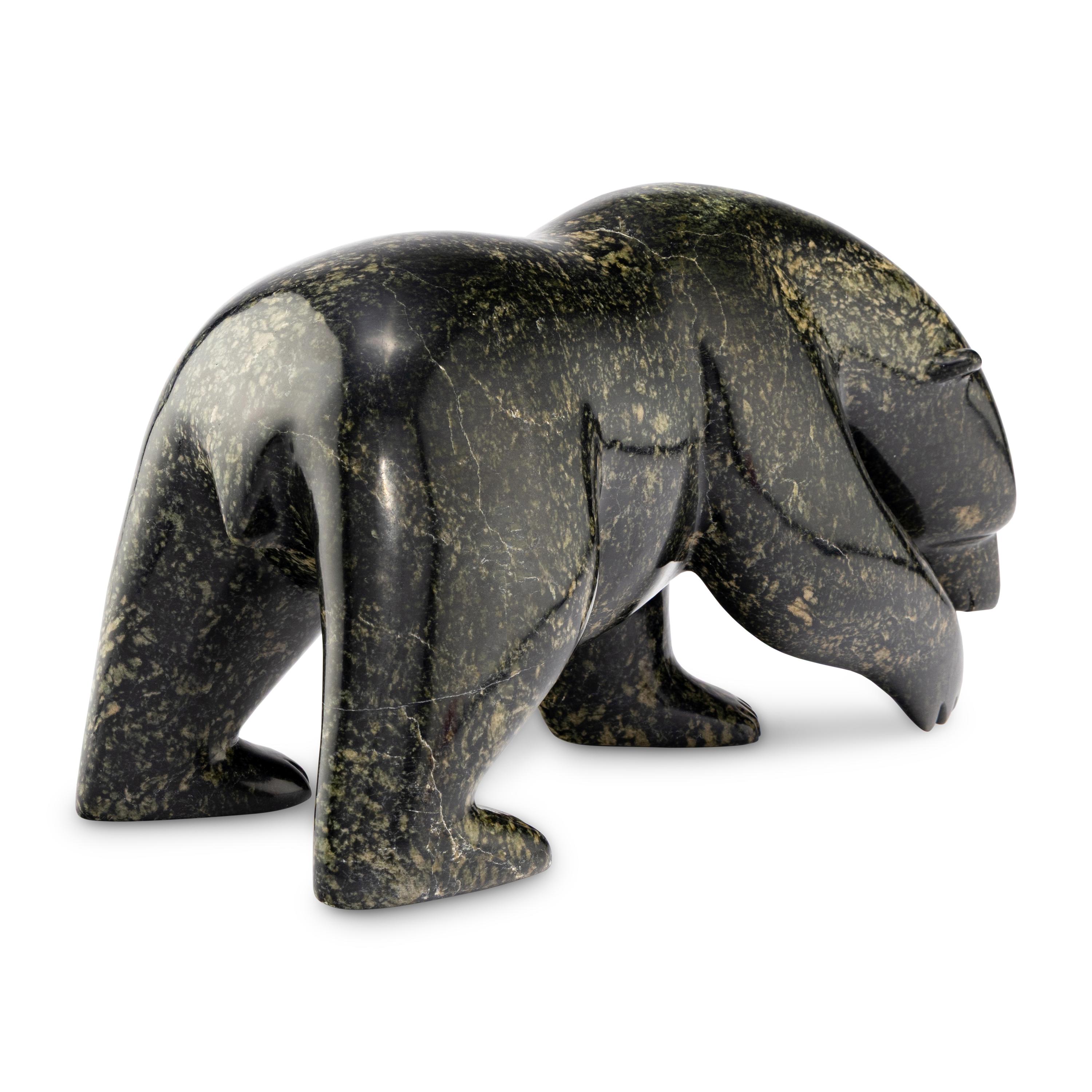 Inuit Carved Soapstone Polar Bear