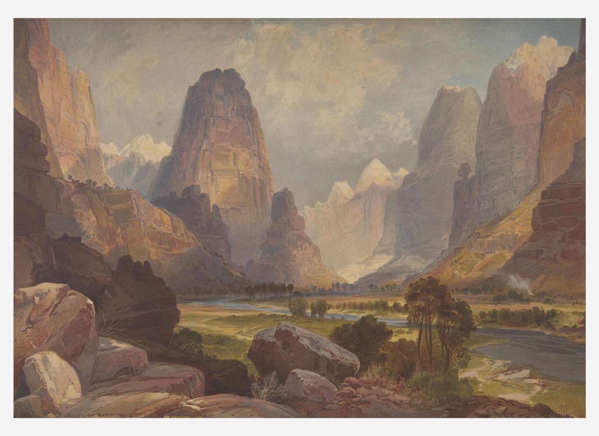 [Prints] Moran, Thomas: Valley of Babbling Waters, Southern Utah