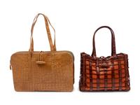 Two Nancy Gonzales Crocodile Totes