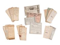 [US SUPREME COURT]. Blatchford family archive including documents, ledgers, photographs, and a silk menu signed by President Chester A. ARTHUR (1829-1886) and Supreme Court Justice Samuel Blatchford (1820-1893).