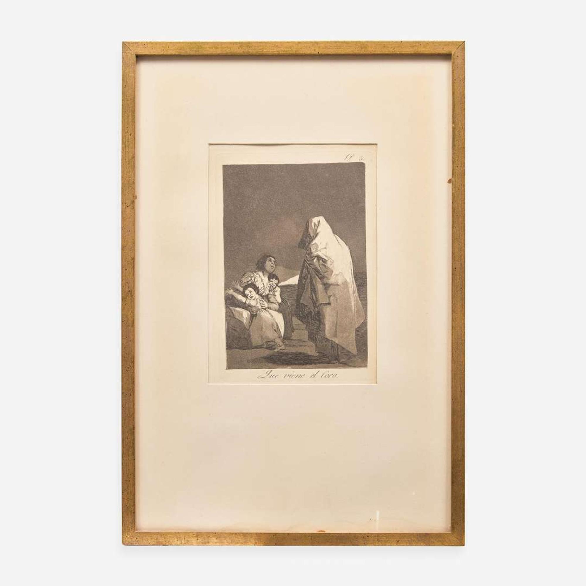 Francisco Goya (Spanish, 1746–1828) Que se la Llevaron (Plate 8 from 'Los Caprichos'); together with 5 other works