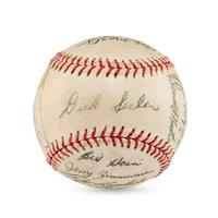 A 1960 Seattle Rainers Team Signed Autograph Baseball