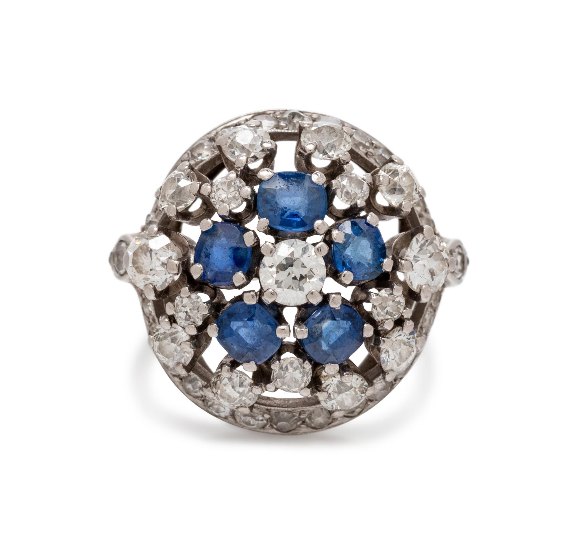 SAPPHIRE AND DIAMOND RING