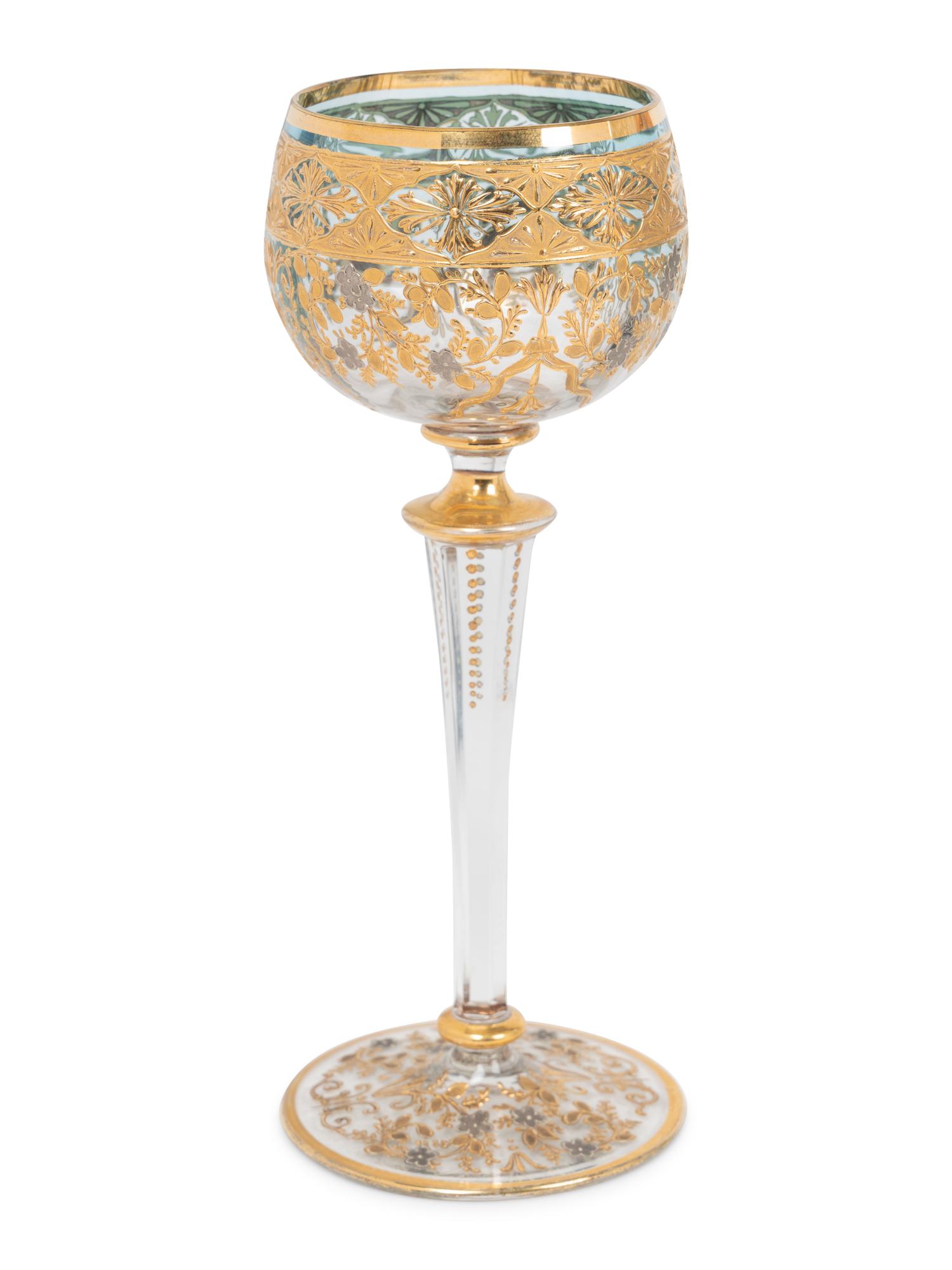 An Extensive Enameled Glass Table Service