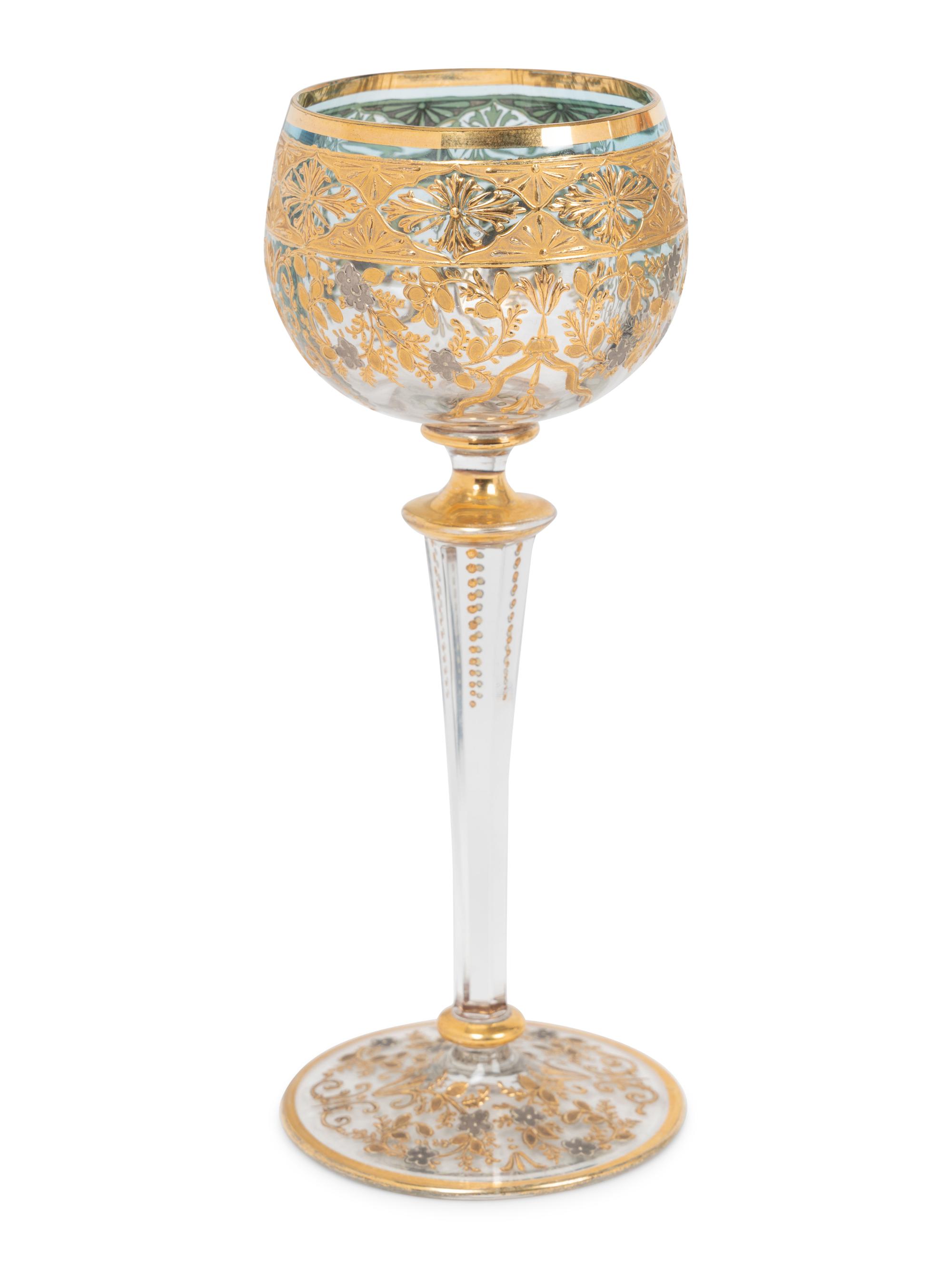 An Extensive Enameled Glass Table Service