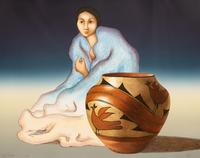 Maiden with Pot , edition 133/200