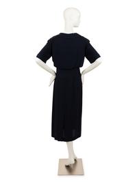 Chanel Silk Dress with Bloused Top, 1980s