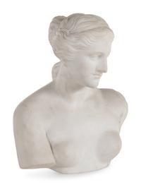 A Continental Marble Bust of Aphrodite