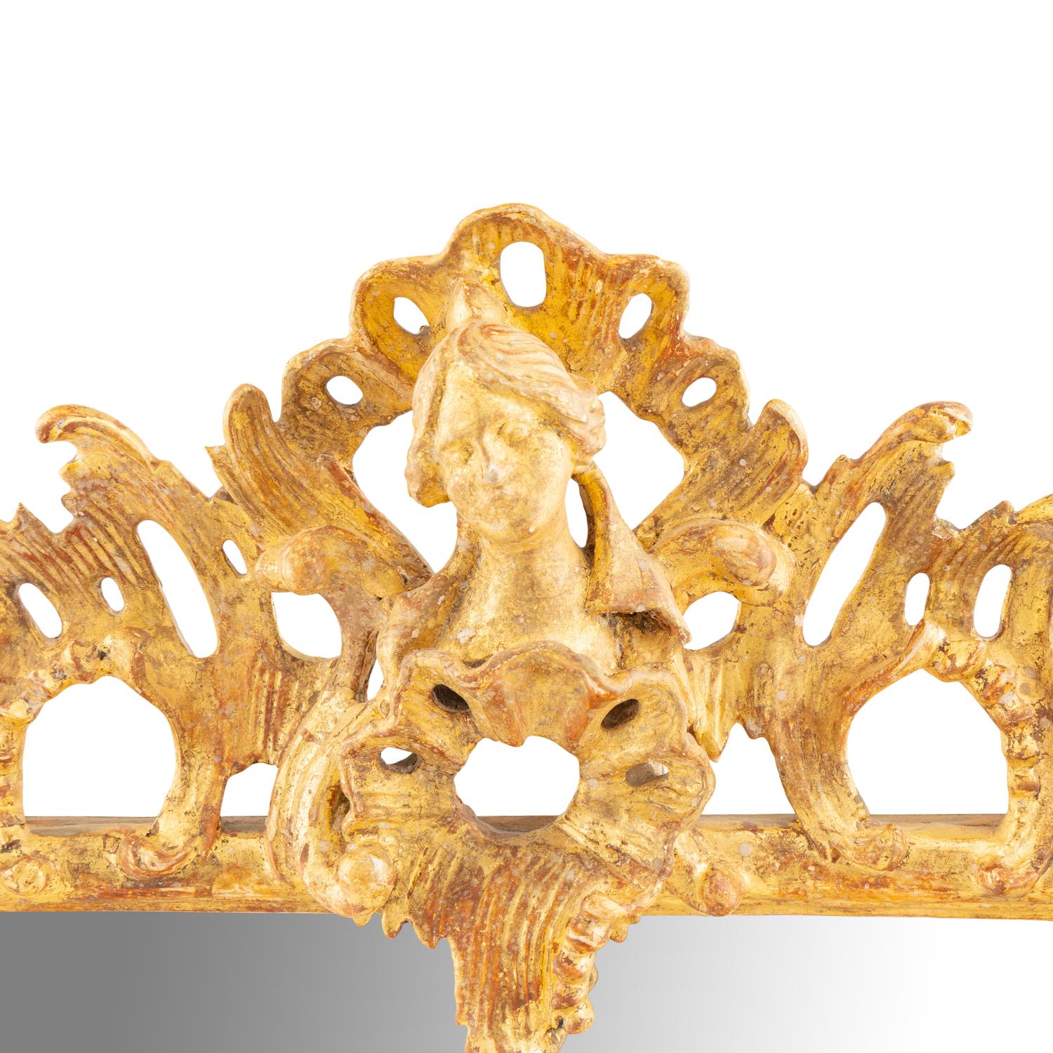 A Rococo Giltwood Mirror