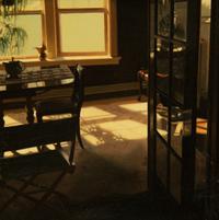 Sunroom Doorway with Teapot and Dining Table (Two works)