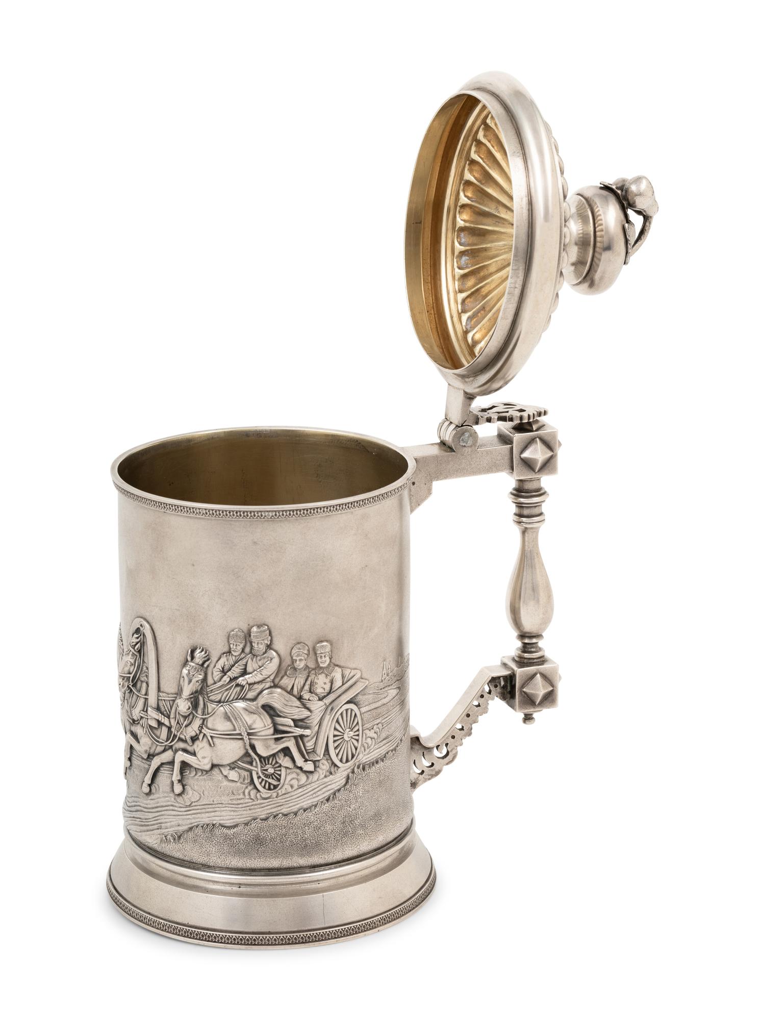 A Russian Silver Tankard