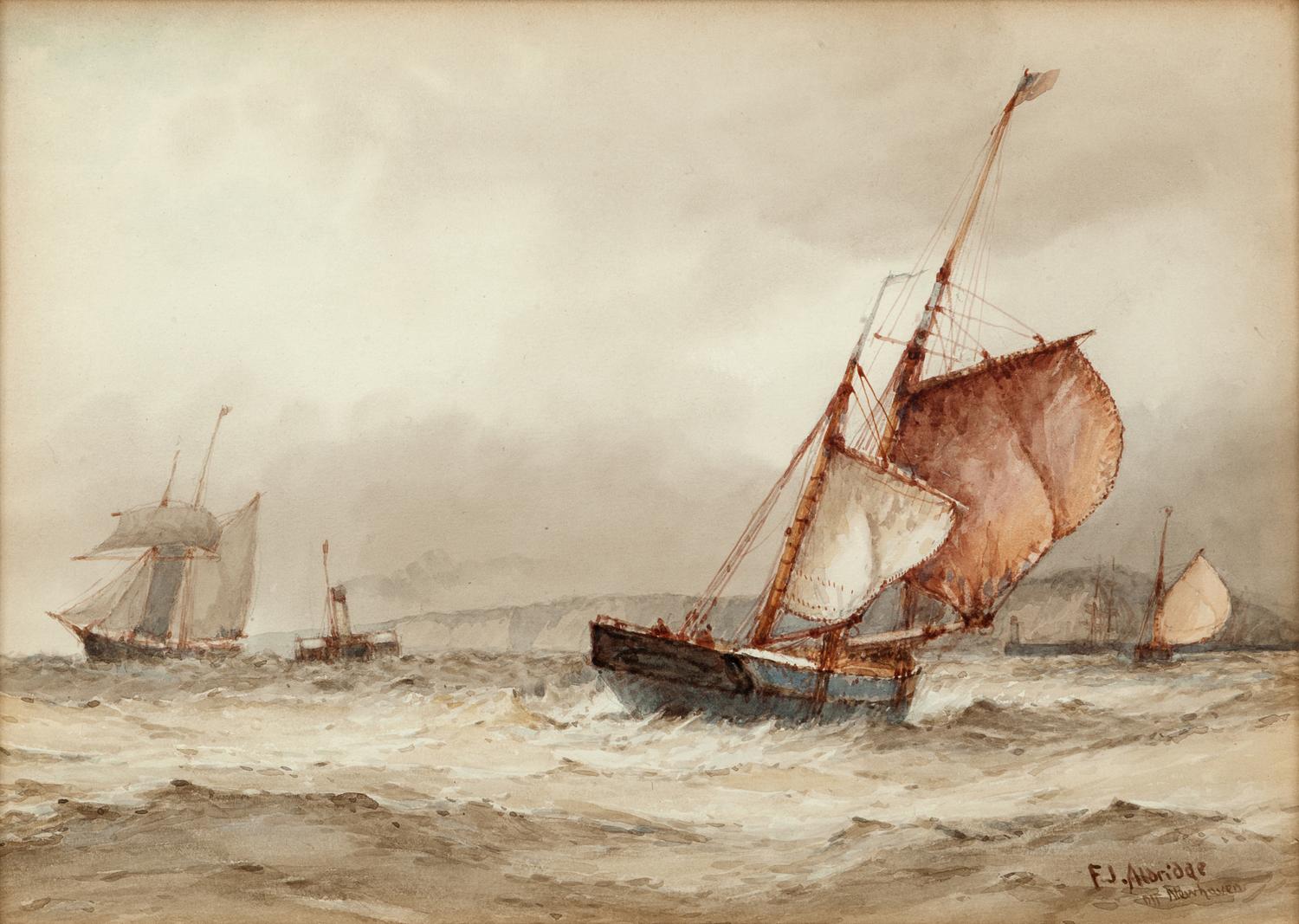 Shoreham Harbor and Off Newhaven , (two works)