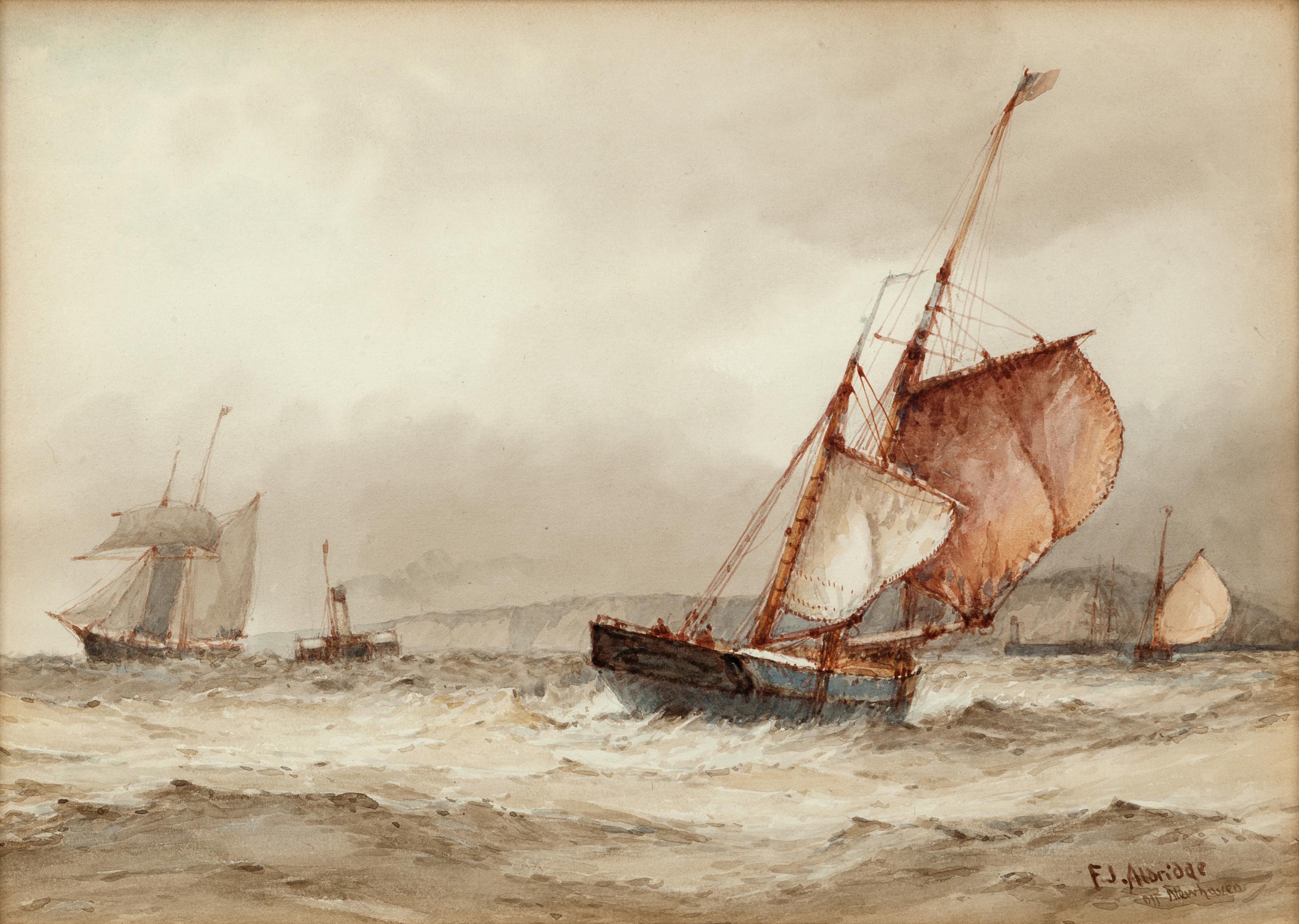 Shoreham Harbor and Off Newhaven , (two works)