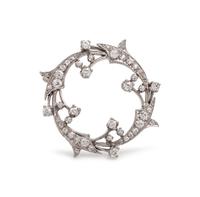 DIAMOND CIRCLE BROOCH