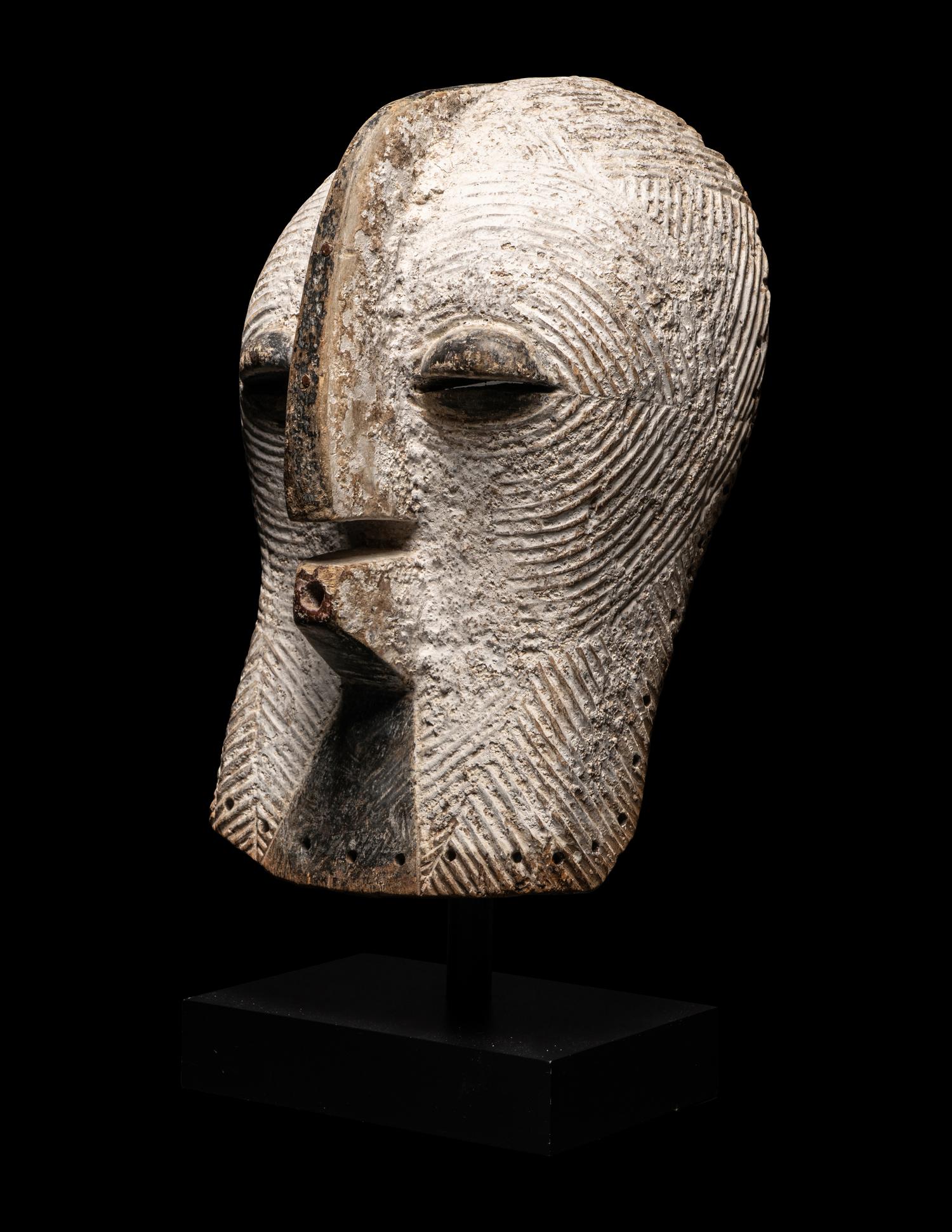 A Songye Wood Female Mask (Kifwebe)