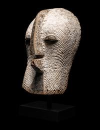 A Songye Wood Female Mask (Kifwebe)