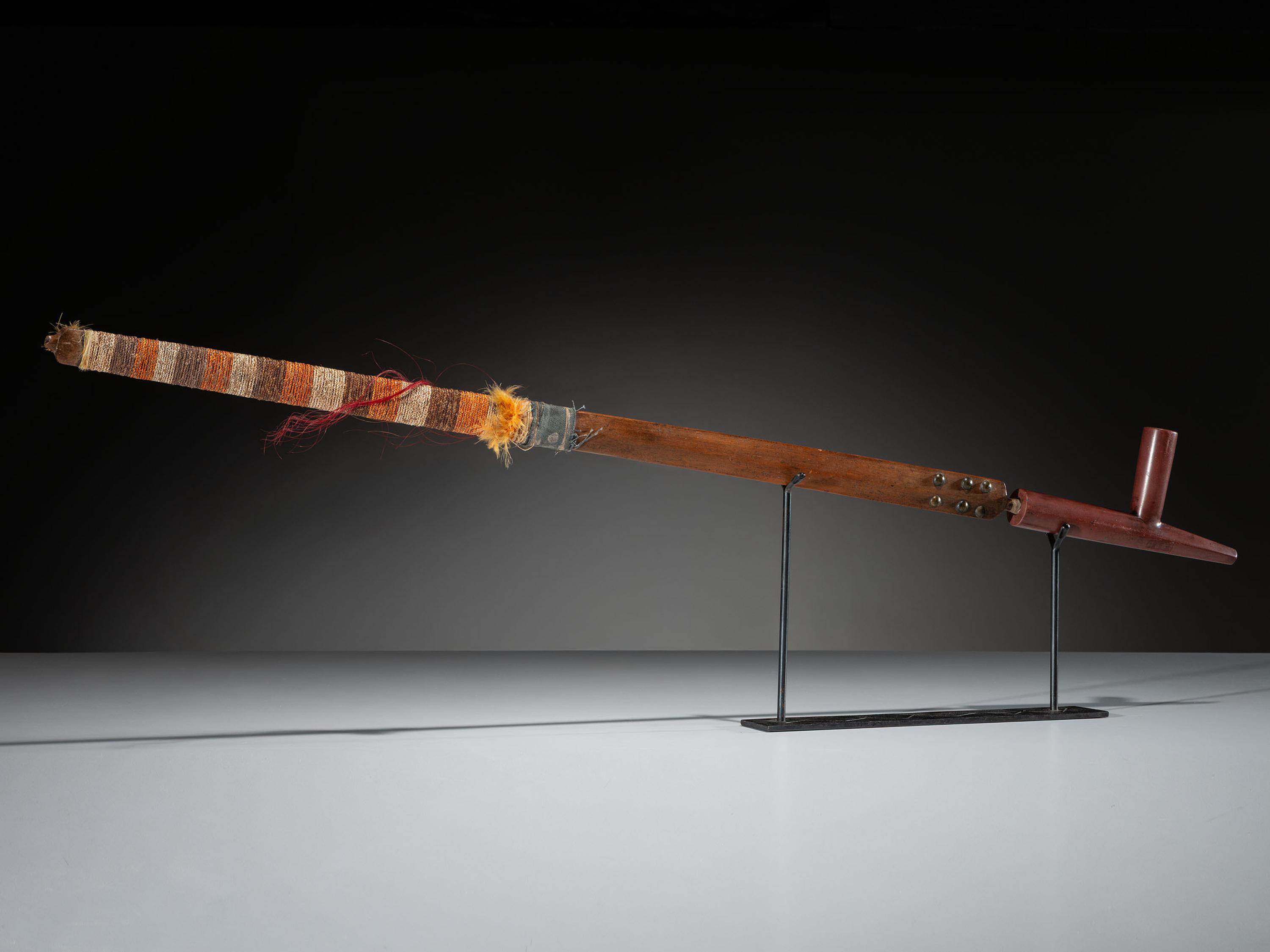 Plains Quilled Calumet Pipe, with Catlinite Bowl