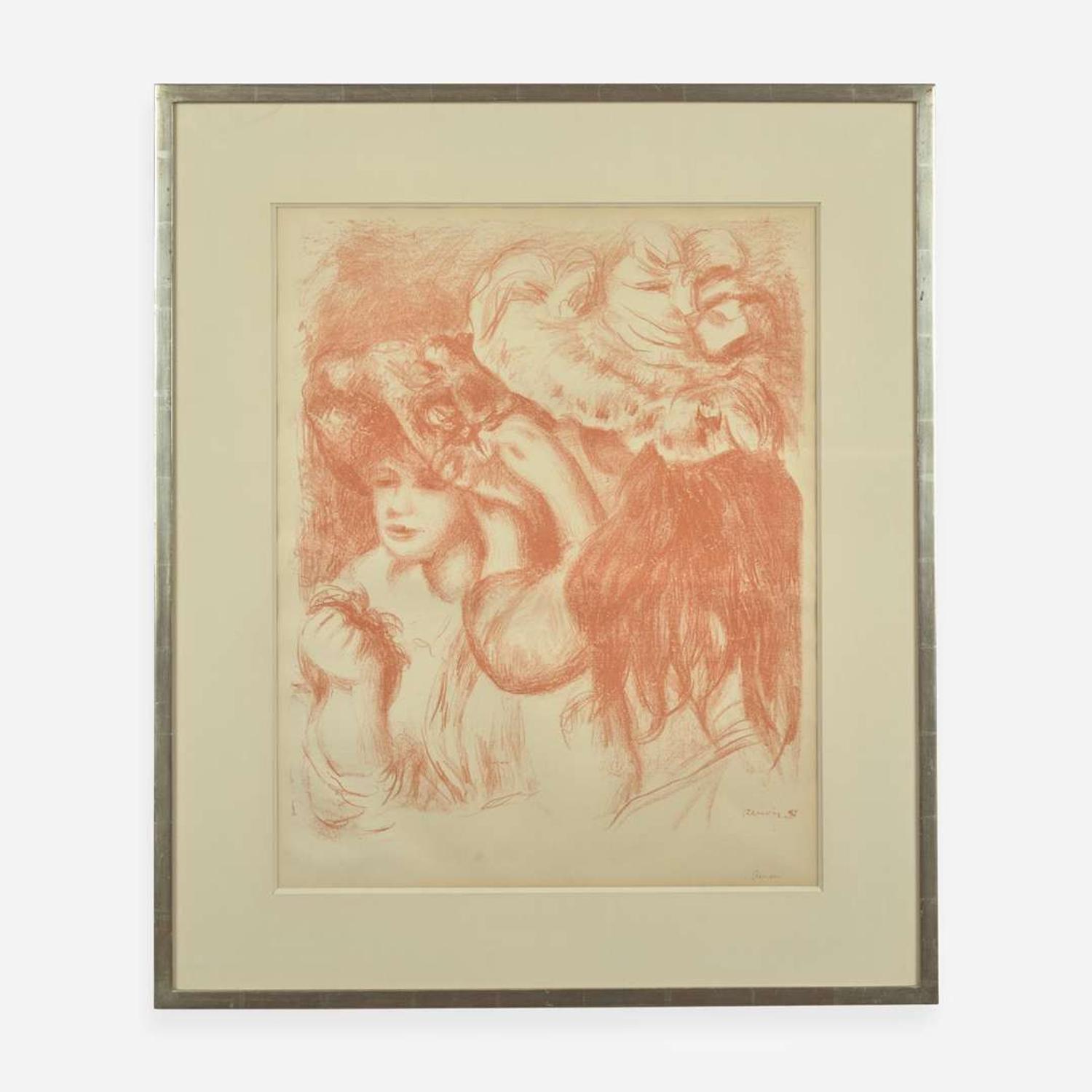 Pierre-Auguste Renoir (French, 1841-1919) Le Chapeau Épinglé (Première Planche)