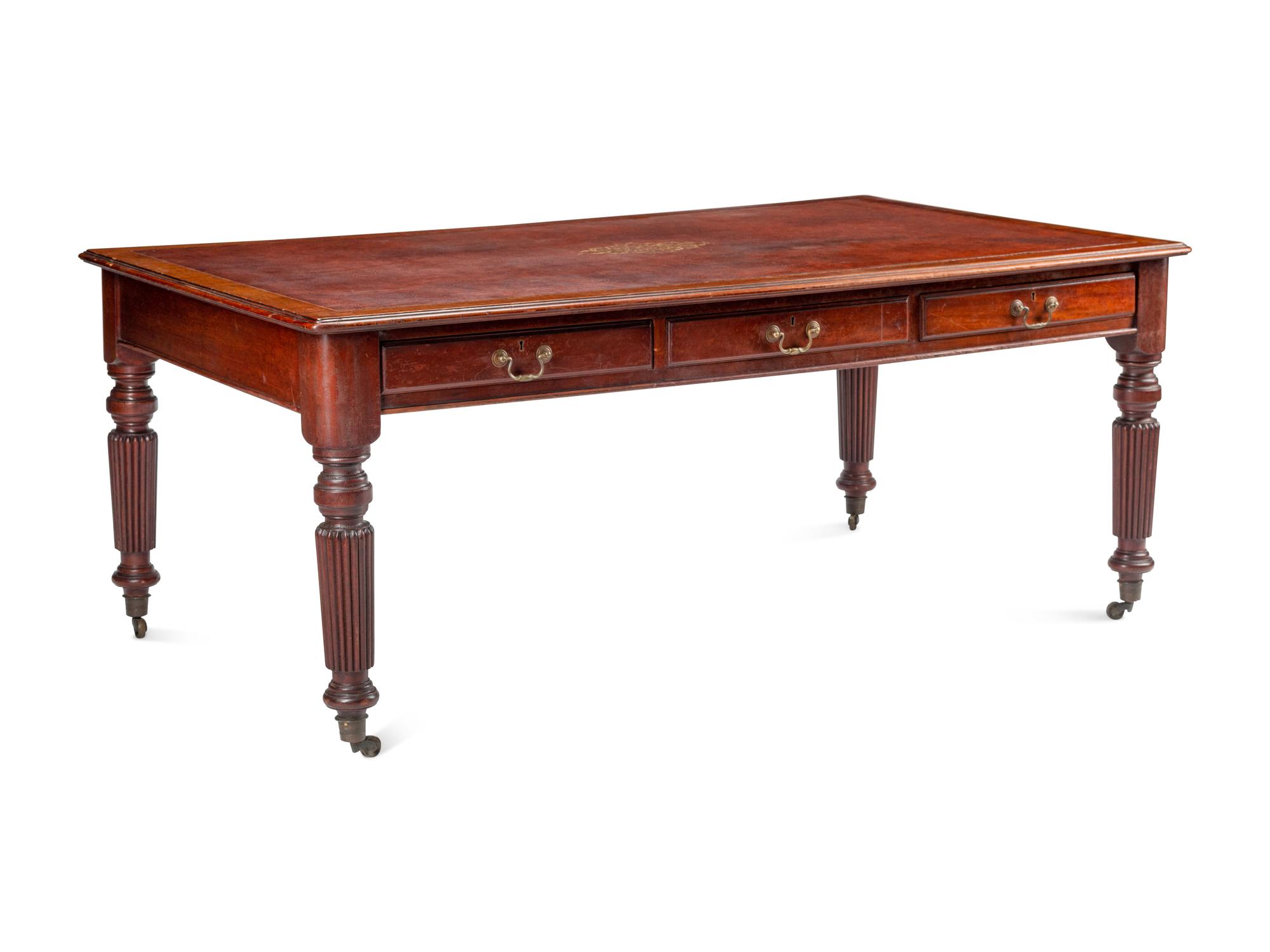 A William IV Mahogany Partners’ Desk