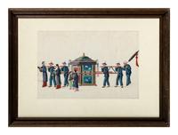 Two Chinese Export Pith Paintings