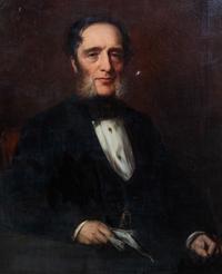 British School, Second Half 19th Century Portrait of a Gentleman oil on canvas