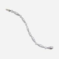 An Art Deco diamond and platinum bracelet, Tiffany & Co.