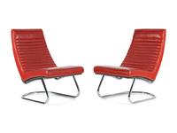 Pair of Cantilevered Lounge Chairs, c. 1970 Leolux, Netherlands