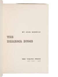 KEROUAC, Jean-Louis Lebris de ("Jack") (1922-1969). The Dharma Bums. New York: The Viking Press, 1958.