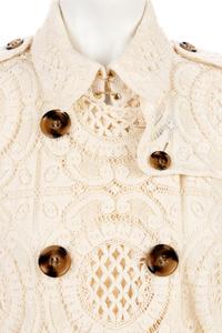Burberry Crocheted Lace Trench Coat