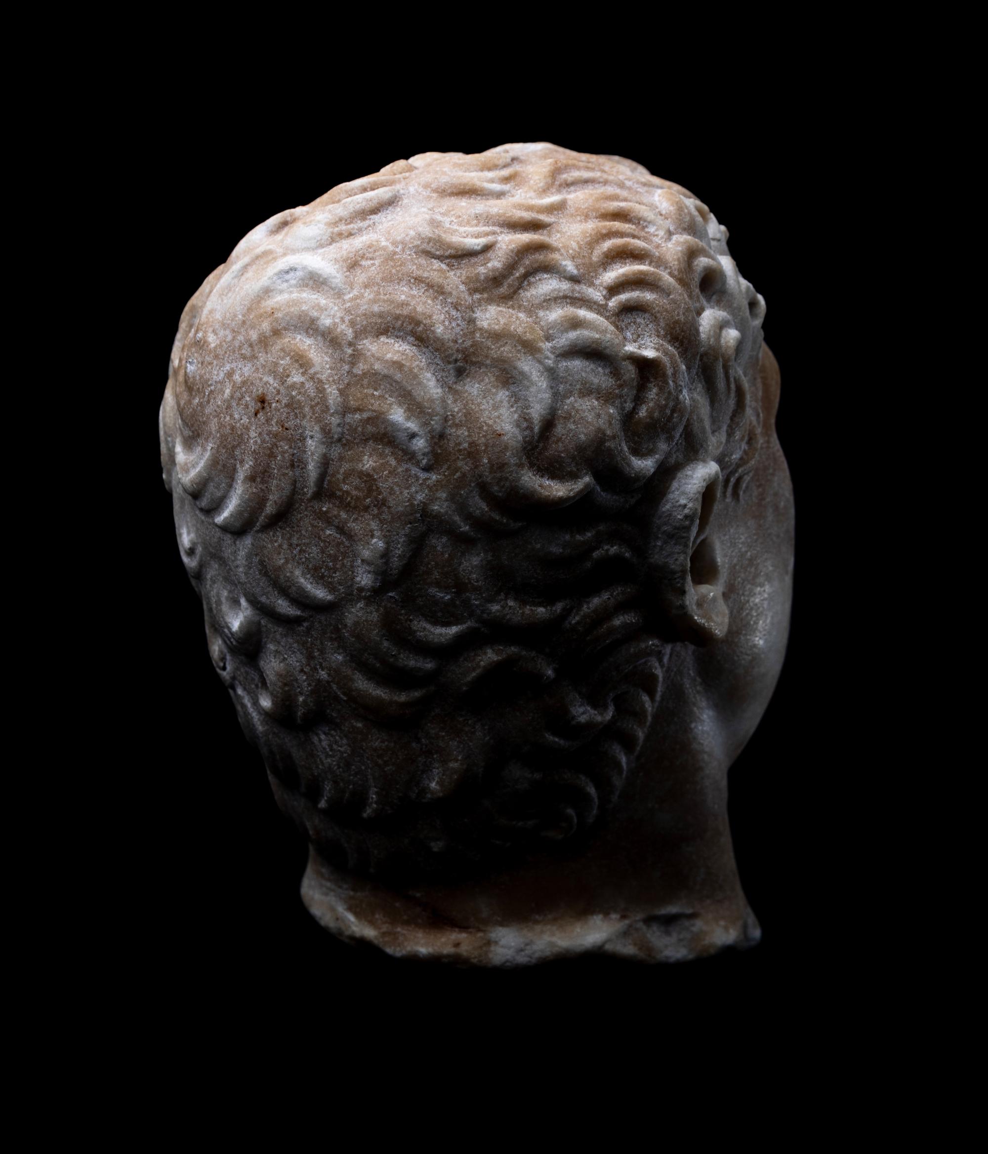 A Roman Marble Portrait Head of the Emperor Titus