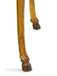 A Louis XV Style Carved Giltwood Console Table Base