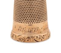 Four American Gold Thimbles
