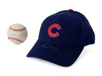 A Greg Maddux Signed Baseball, Chicago Cubs and Atlanta Braves Hats (Beckett Authentication Services BAS Certified),