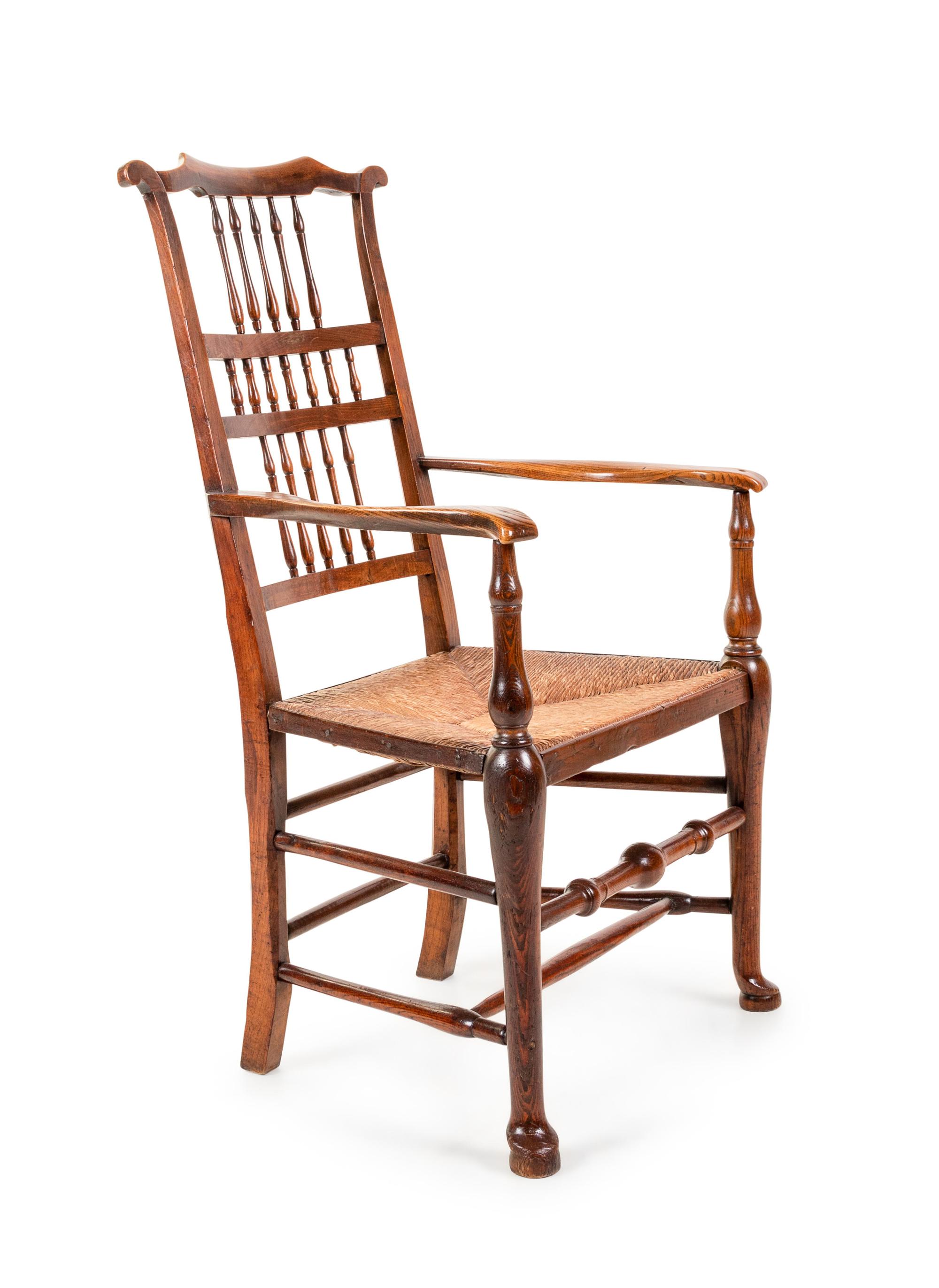 A Georgian Style Oak Lancashire Chair