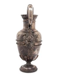 A Continental Silvered Metal Ewer