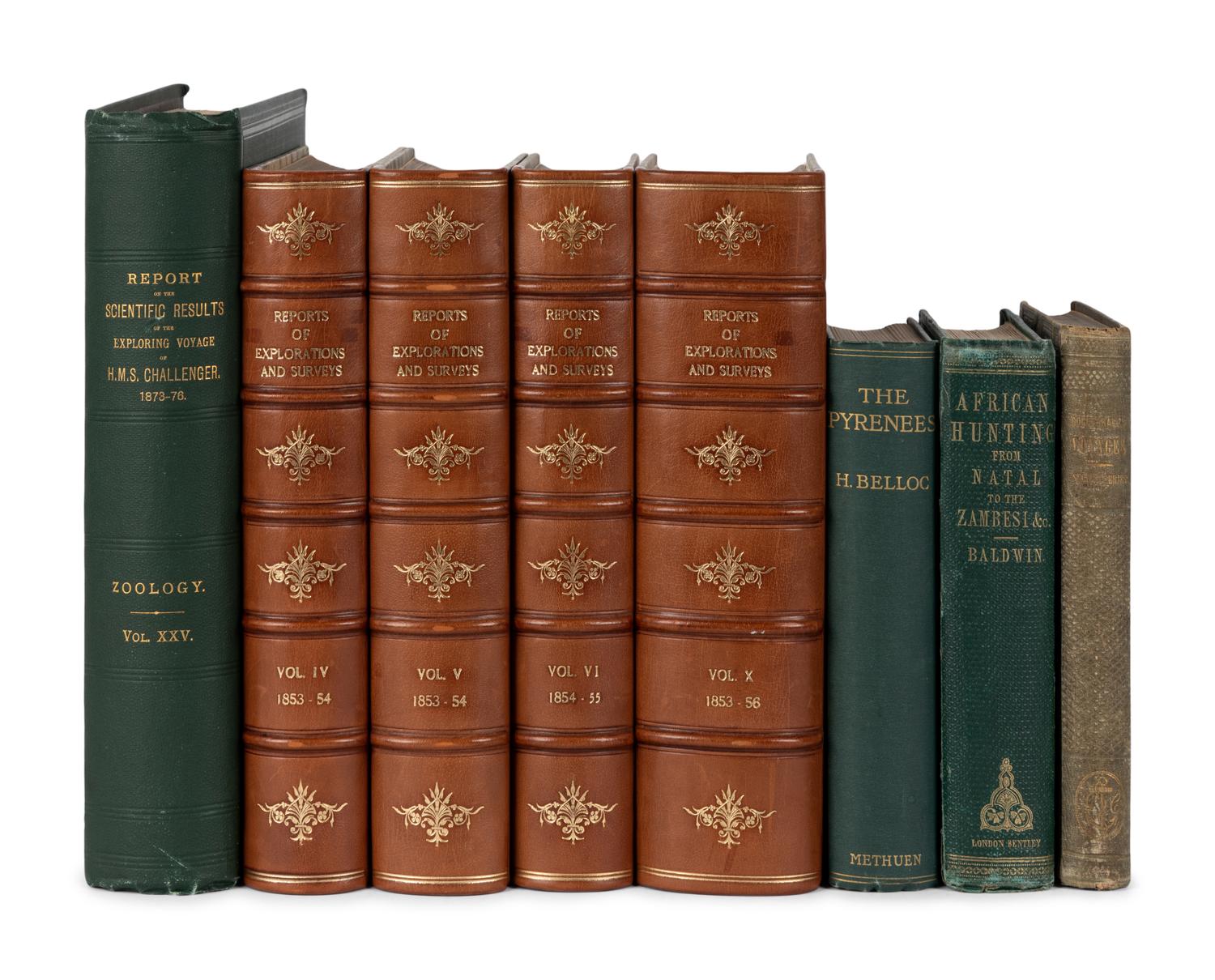 [EXPLORATION]. A group of 9 travel & exploration works, comprising: