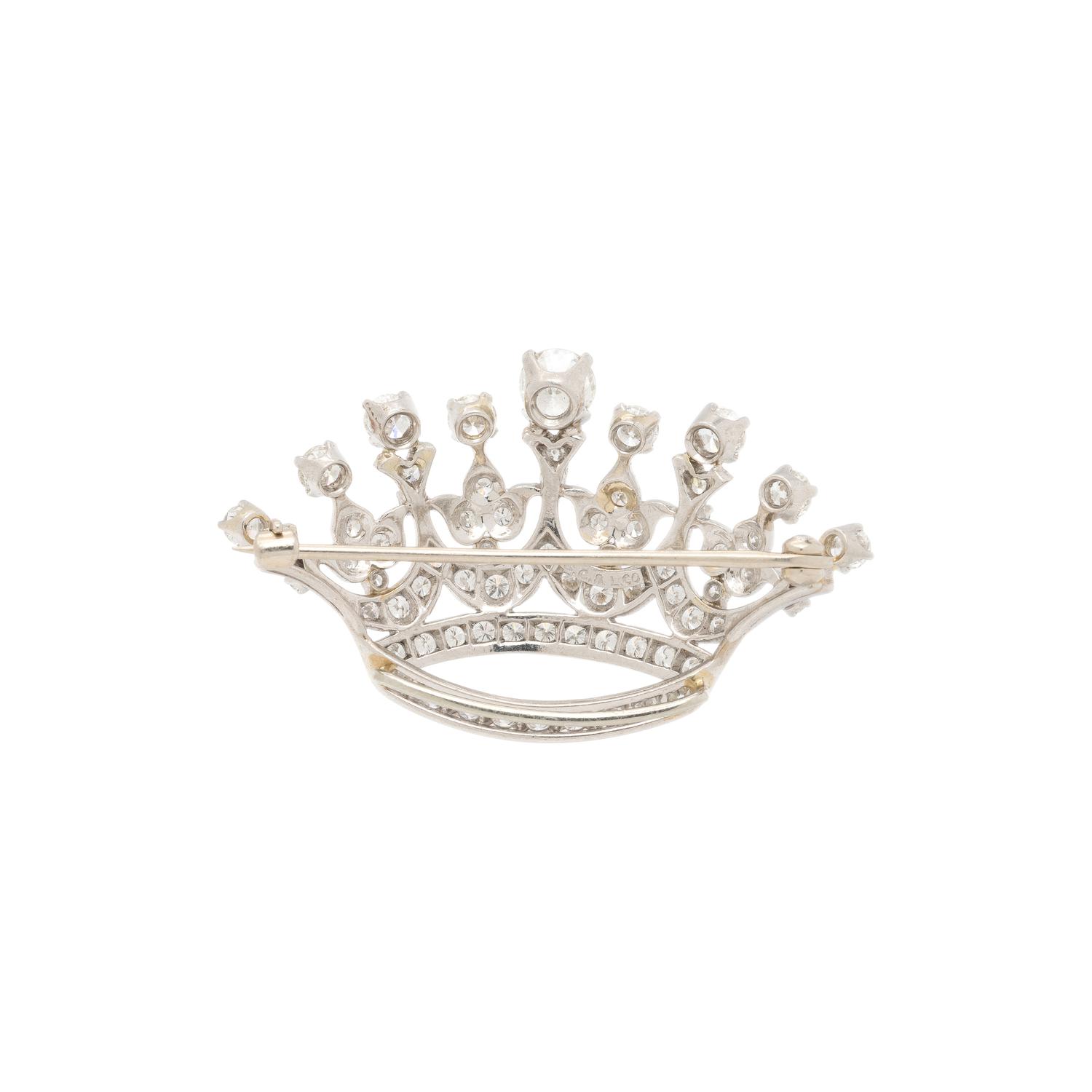 SHREVE, CRUMP & LOW, DIAMOND CROWN PIN