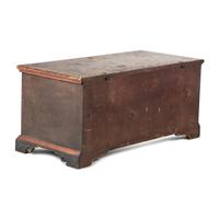 A Federal Flower and Compass Decorated Poplar and Pine Elisabet Conradin Blanket Chest