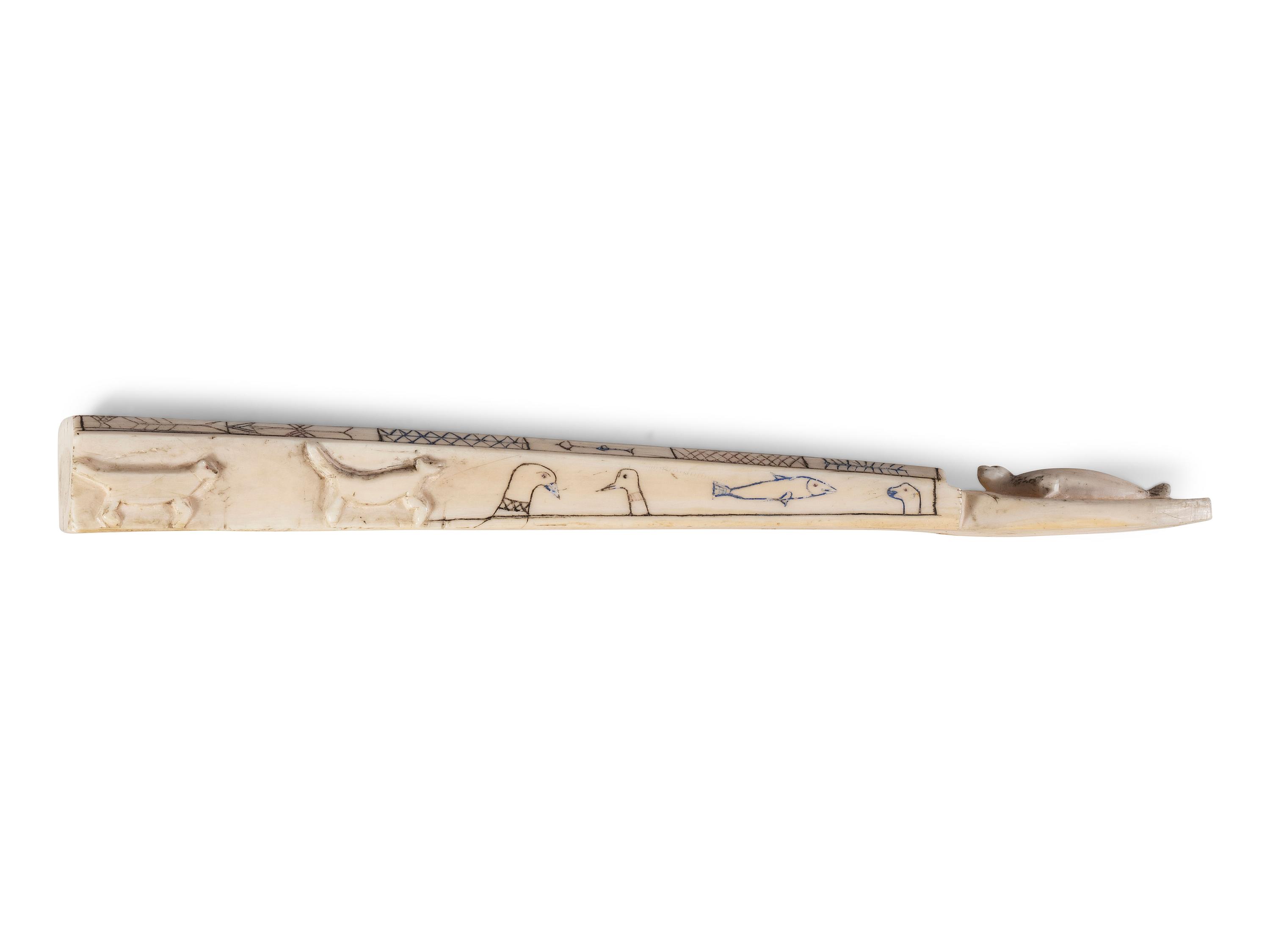 Iñupiaq Carved and Decorated Cribbage Boards