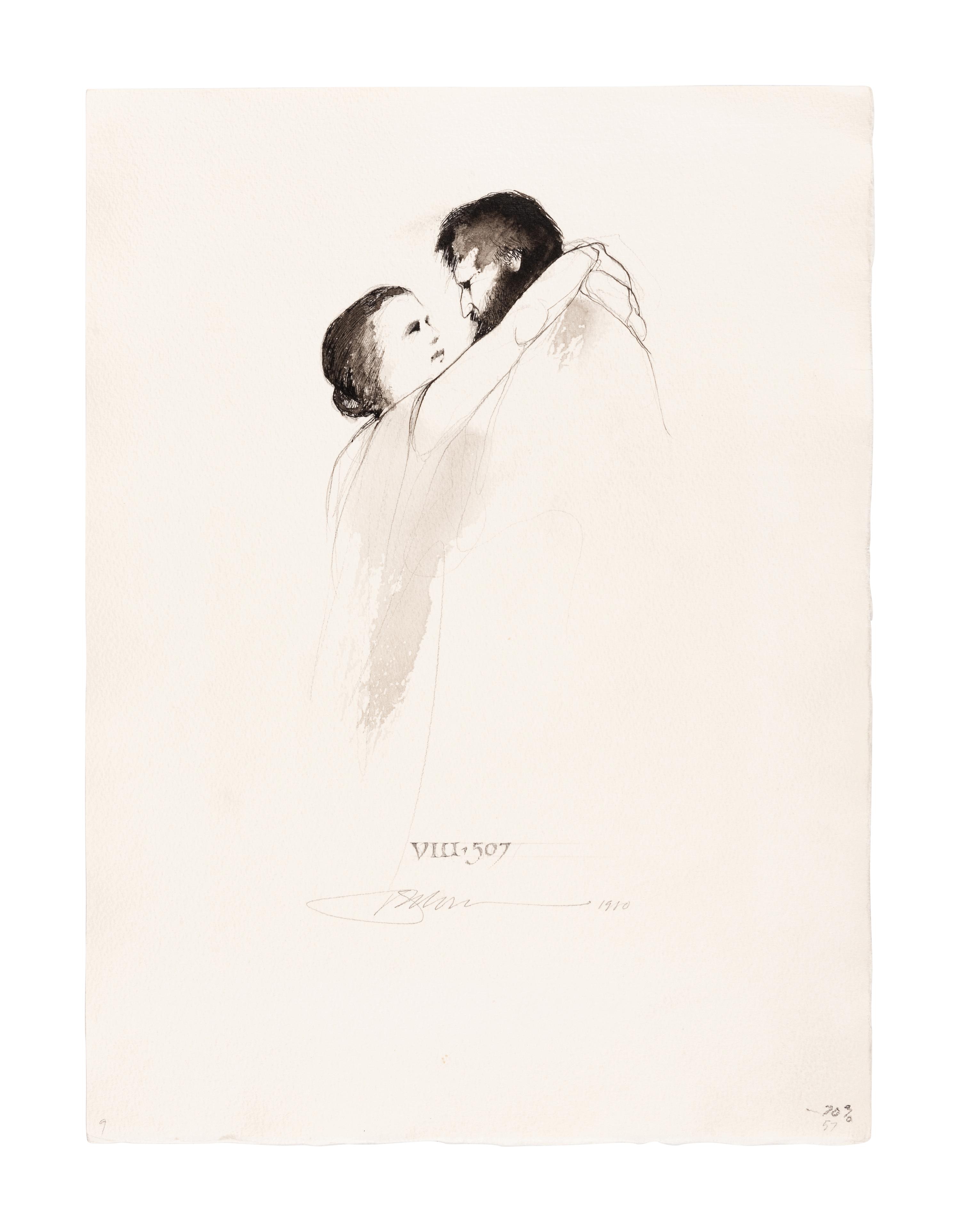 [MOSER, Barry, illustrator]. VIRGIL MARO, Publius. 9 original pen & ink with wash and pencil drawings for Allen Mandelbaum’s translation of Virgil’s Aeneid , published 1981. [ca 1980]. Each 390 x 285 mm. Each signed and dated by Moser, and with his calligraphic captions (as they appear in published edition) and annotations for the printer. Accompanied by 32 small ink rough sketches for the work, each 226 x 117 mm. With numerous captions and annotations including book and verse references.