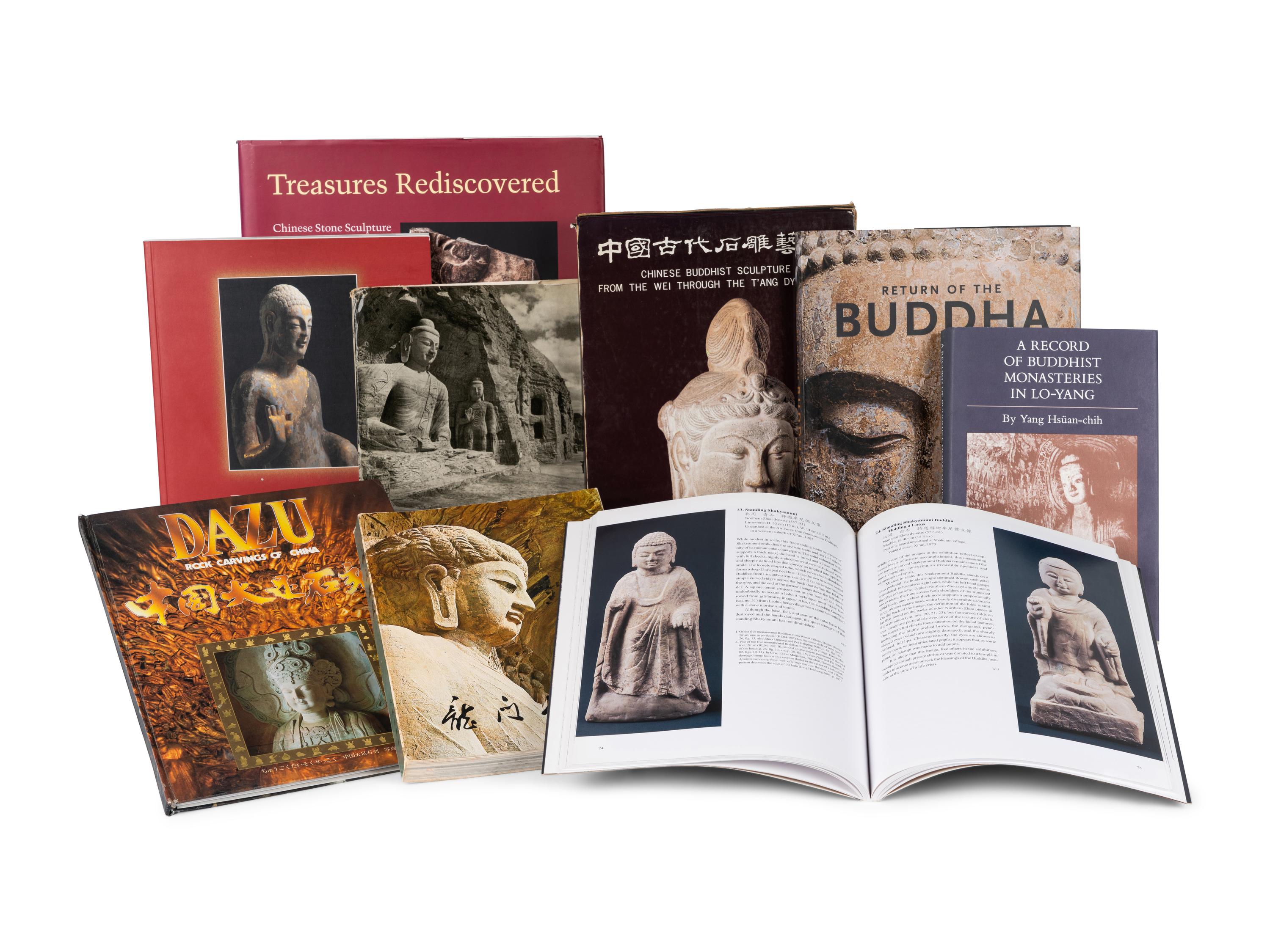 [CHINESE STONE SCULPTURE] A group of reference works about Chinese Stone Sculptures, comprising:
