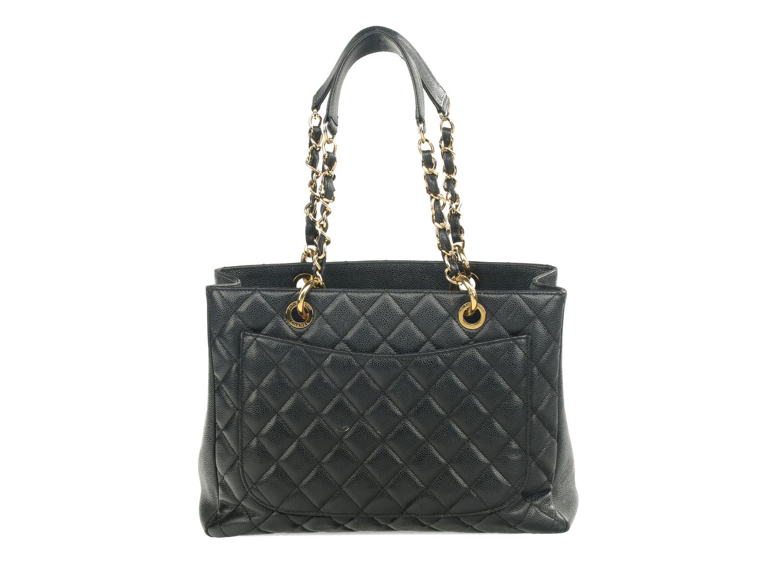 Chanel Grand Shopping Tote in Quilted Caviar Leather, 2011