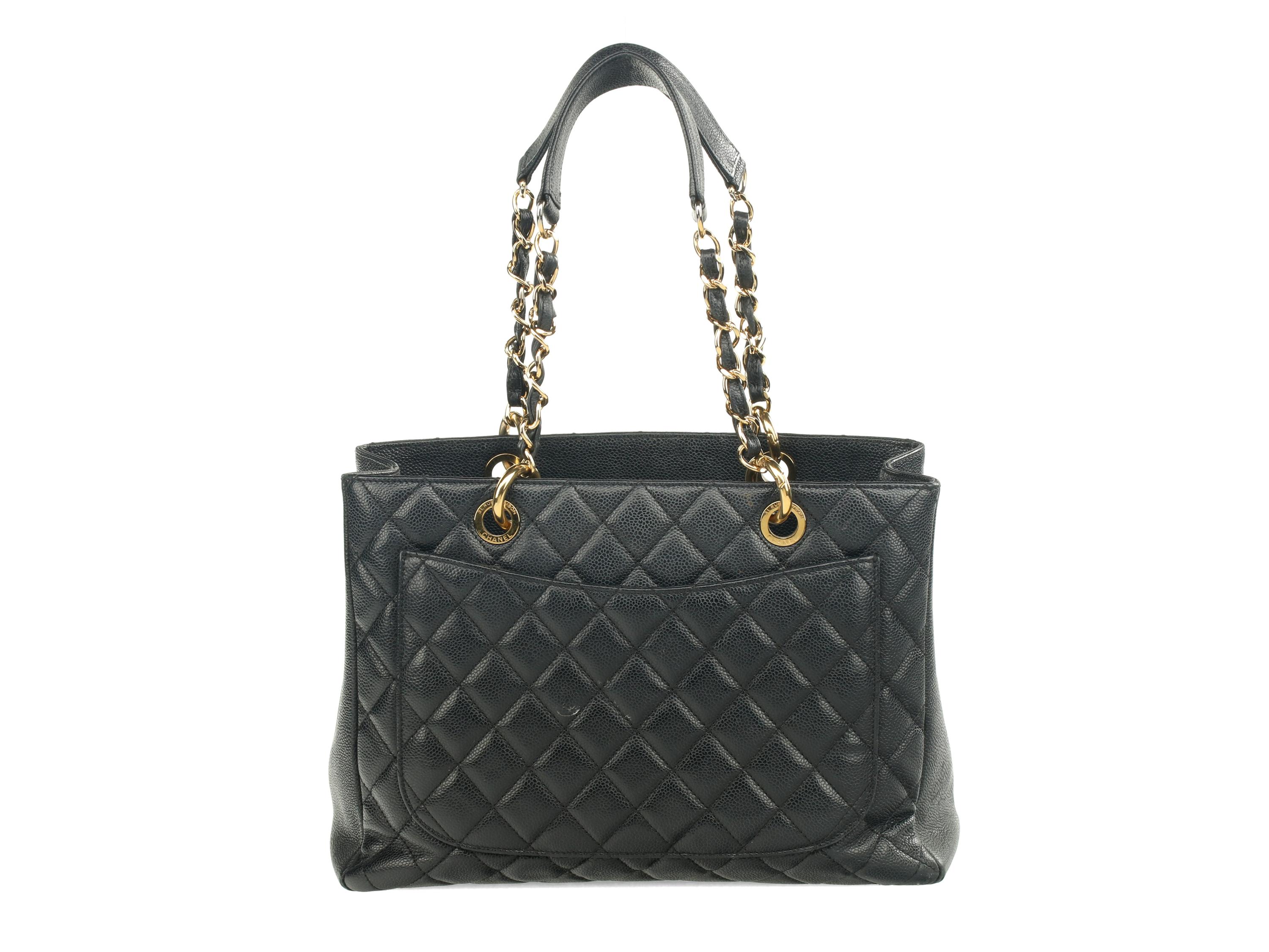 Chanel Grand Shopping Tote in Quilted Caviar Leather, 2011