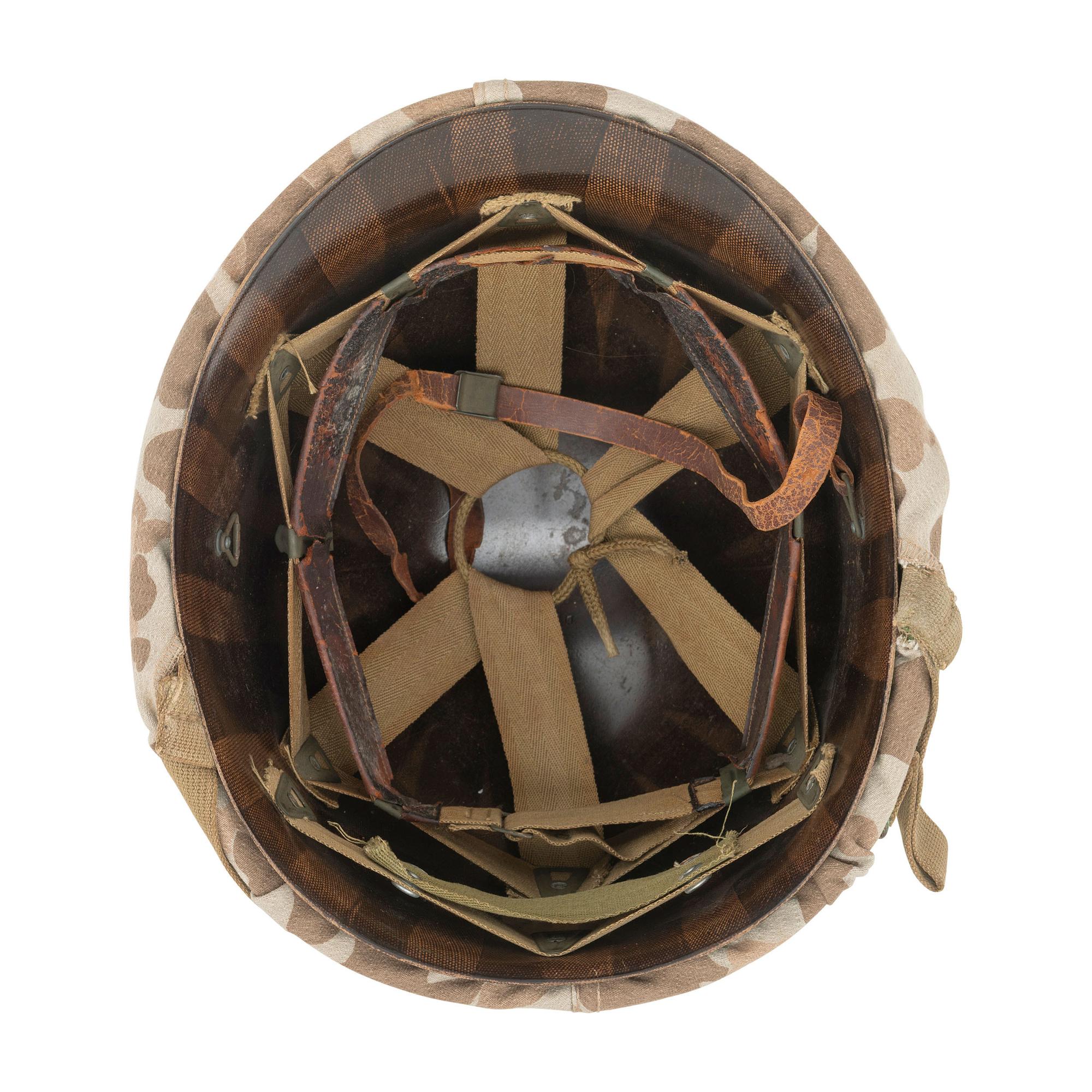 WWII US M1 Helmet with Marine Corps Cover