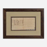 [Declaration of Independence] [North Carolina] Penn, John Manuscript Document, initialed